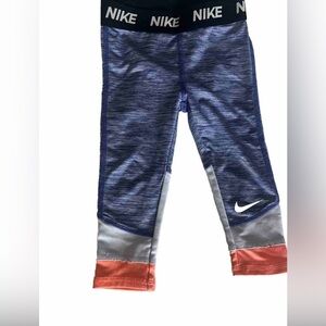 Nike Kids Dri-Fit size 2T blue multicolored leggings‎